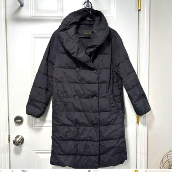 Massimo Dutti Oversized Black full length Puffer  Adjustable S - Picture 1 of 5